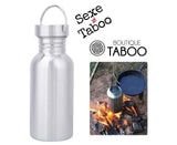 Gourde en acier inoxydable - SEXE SANS TABOO - Avec ou sans logo - 750 ml
