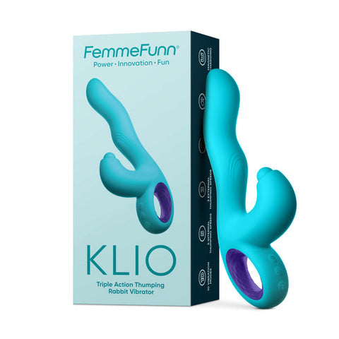 Kilo turquoise - Vibrateur triple action - FemmeFunn