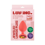 Plug anal - In The Business of Love - LUV INC - Jeweled  - LARGE - 3 gemmes interchangeables