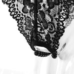 Lingerie - Petite culotte en dentelle noire avec perles de plaisir Hookup - PIPE DREAM - OSXL
