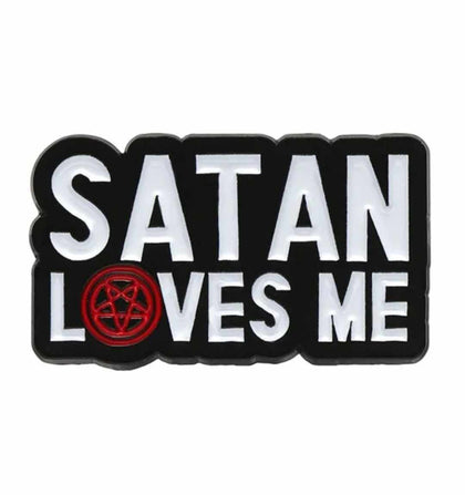 Épinglette - SATAN LOVES ME - Broche