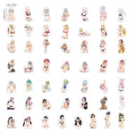 10/30/50/100 mcx - Autocollants Bikini Beauties Stickers