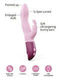 Vibrateur double stimulation - HELLO RABBIT - Violet, Rose