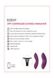 Edeny - Stimulateur clitoridien avec sous-vêtements en dentelle - Application de contrôle - Svakom