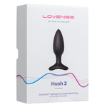 HUSH 2 - Plug anal vibrant Bluetooth appli mobile - Noir