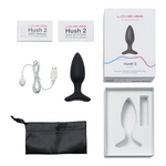 HUSH 2 - Plug anal vibrant Bluetooth appli mobile - Noir