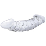 gläs - 10.5" - Dildo double large réaliste en verre