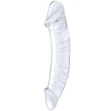 gläs - 10.5" - Dildo double large réaliste en verre