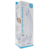 gläs - 10.5" - Dildo double large réaliste en verre