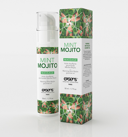 Huile à massage chauffante comestible - EXSENS - Mojito Mint - 50 ml