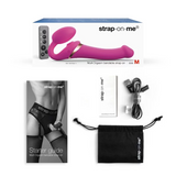 Strap-on - Multi Orgasm - Télécommandé, 3 moteurs - Fuschia - S, M