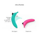 Dildo vibrant banane - OH OUI - Rose, Bleu