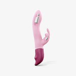 Vibrateur double stimulation - HELLO RABBIT - Violet, Rose