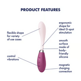 G-Spot Flex 3 - Vibrateur flexible point G, clitoris - Fuchsia