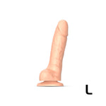 Dildo réaliste - Peau élastique - Sliding Skin - Couleur peau -  L, XL, XXL