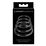 Ensemble de 4 - O-Rings Set - Tailles assorties - Noir