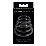 Ensemble de 4 - O-Rings Set - Tailles assorties - Noir