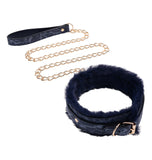 Ensemble collier à fausse fourrure et laisse - Cougar - Fur Collar & Leash