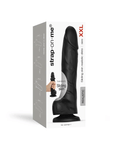 Dildo réaliste - Peau élastique - Sliding skin - Noir - L, XL, XXL