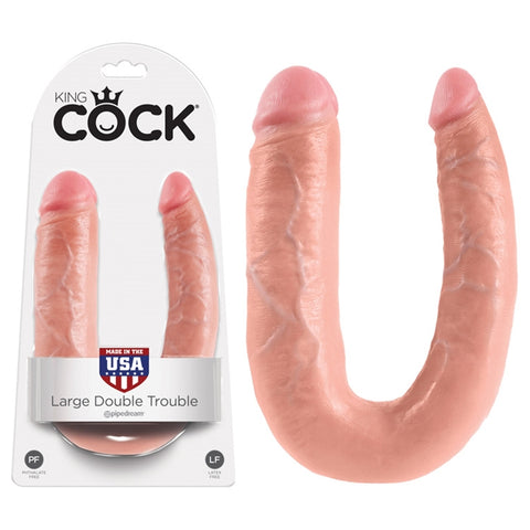KING COCK - U-SHAPED LARGE DOUBLE TROUBLE