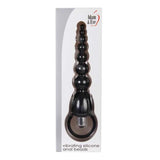 VIBRATING SILICONE ANAL BEADS NOIR