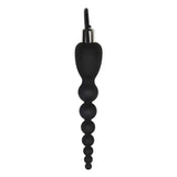 VIBRATING SILICONE ANAL BEADS NOIR