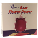 Stimulateur à air pulsé - Flower Power (Rouge) - Beso - Flower Power Air Pulsation Stimulator in Red