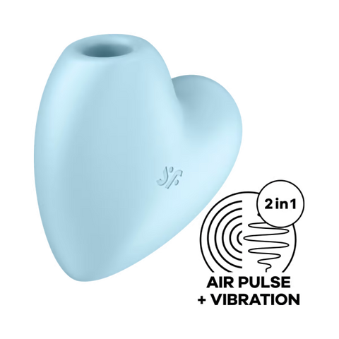 Vibrateur et stimulateur clitoriden - Cutie Heart - SATISFYER - Bleu