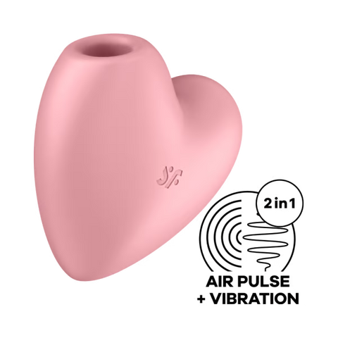 Vibrateur et stimulateur clitoriden - Cutie Heart - SATISFYER - Rose